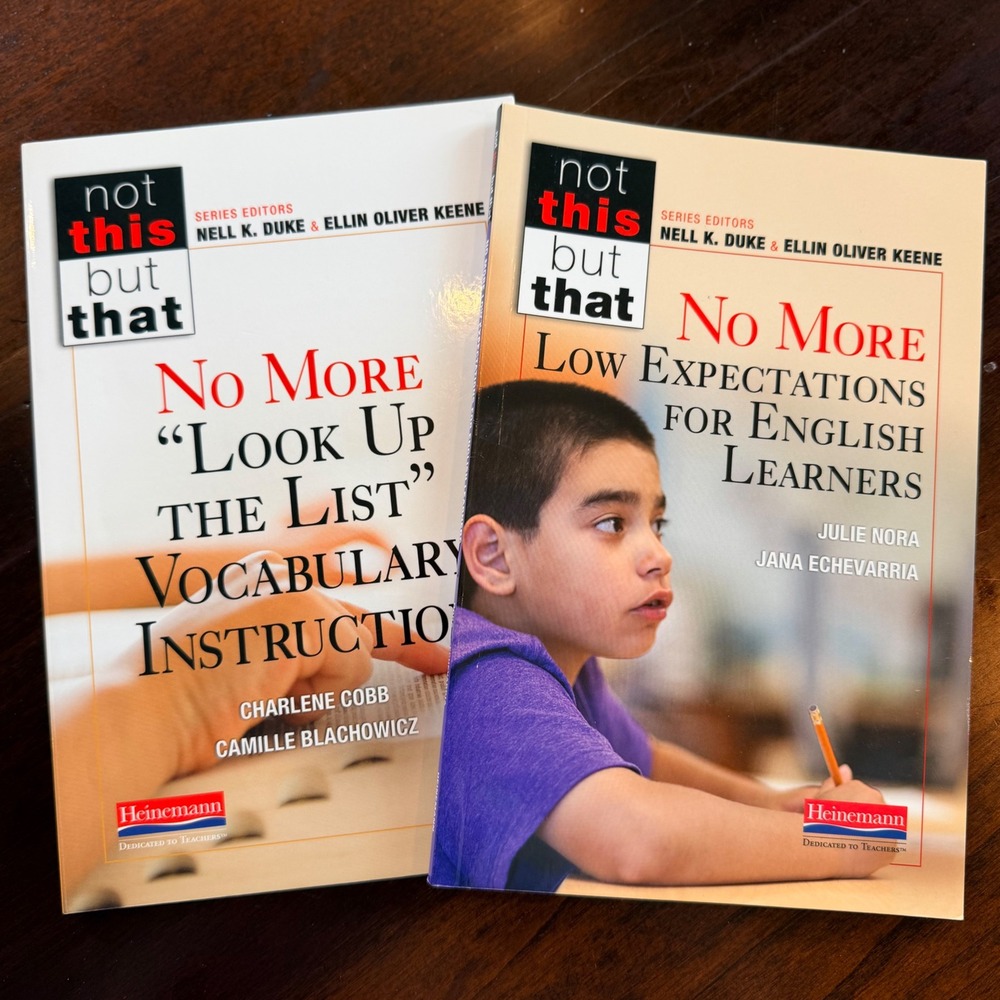 Heinemann Not This But That Education Books Teaching ESL Vocabulary Set of 2